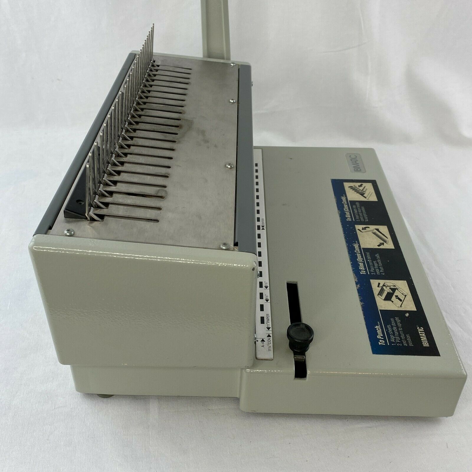 IBICO Binder Binding Machine Type IBIMATIC Manual Comb Heavy Duty